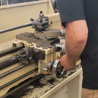 Barrel being fitted based on customer specs